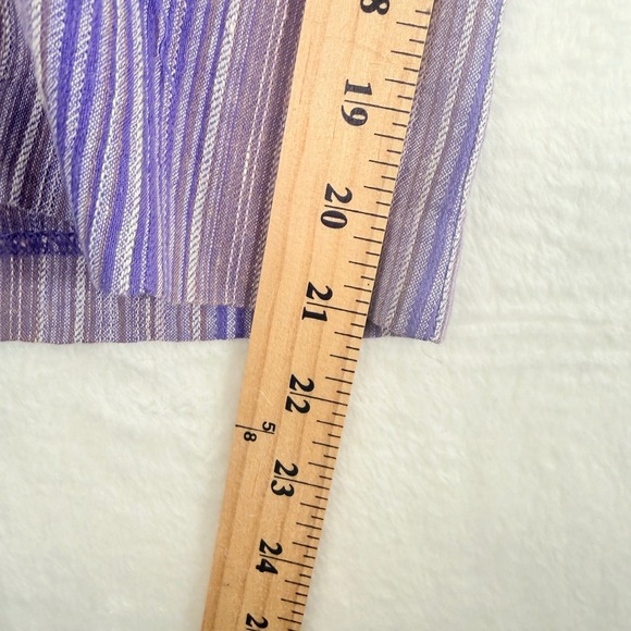 Coldwater Creek Linen Blend Striped Wide Leg Cropped Pants‎ Women's XL Boho - Picture 6 of 7